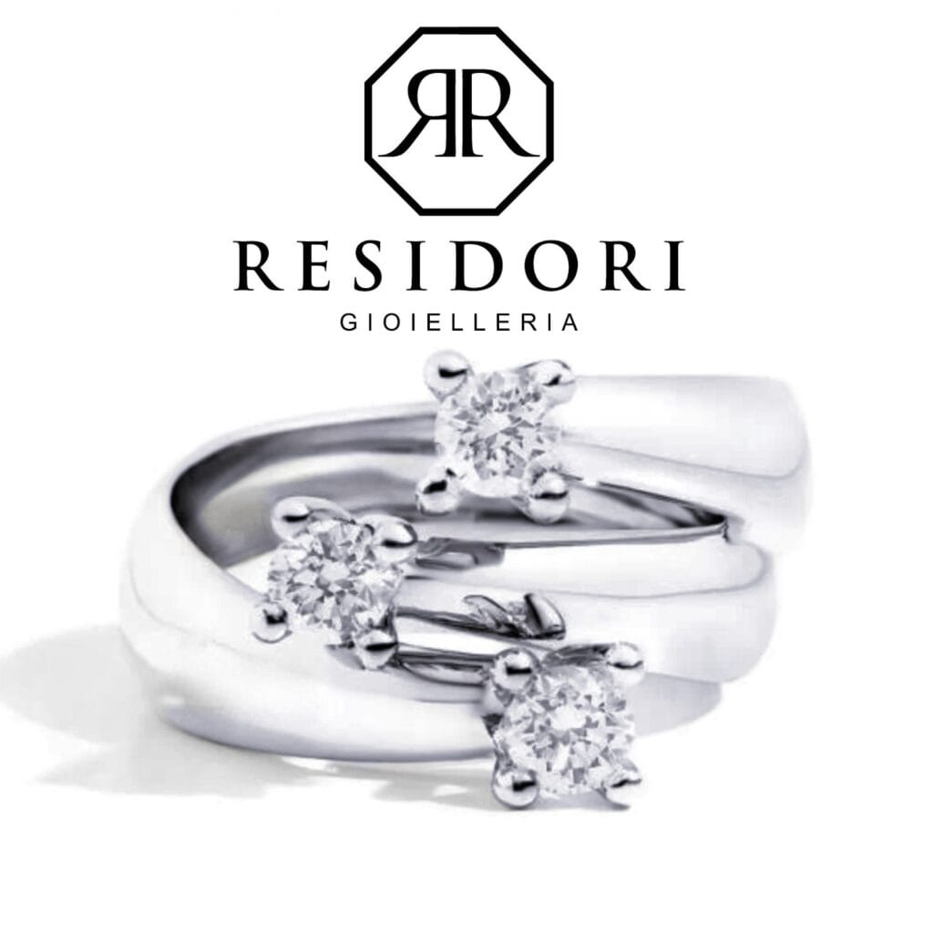 Anello trilogy oro diamanti
