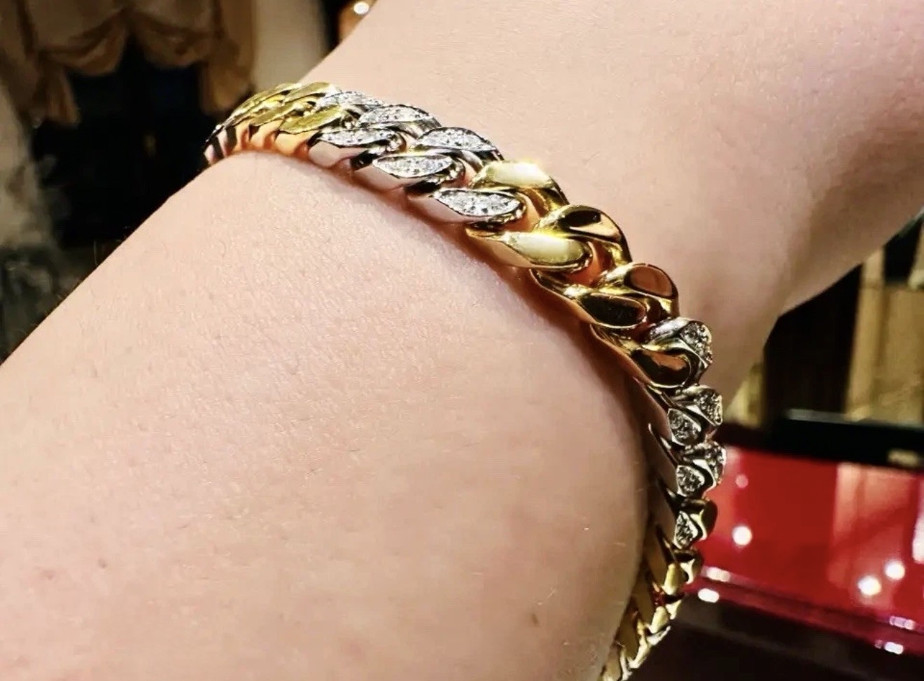 Gromette tennis cuban oro e diamanti