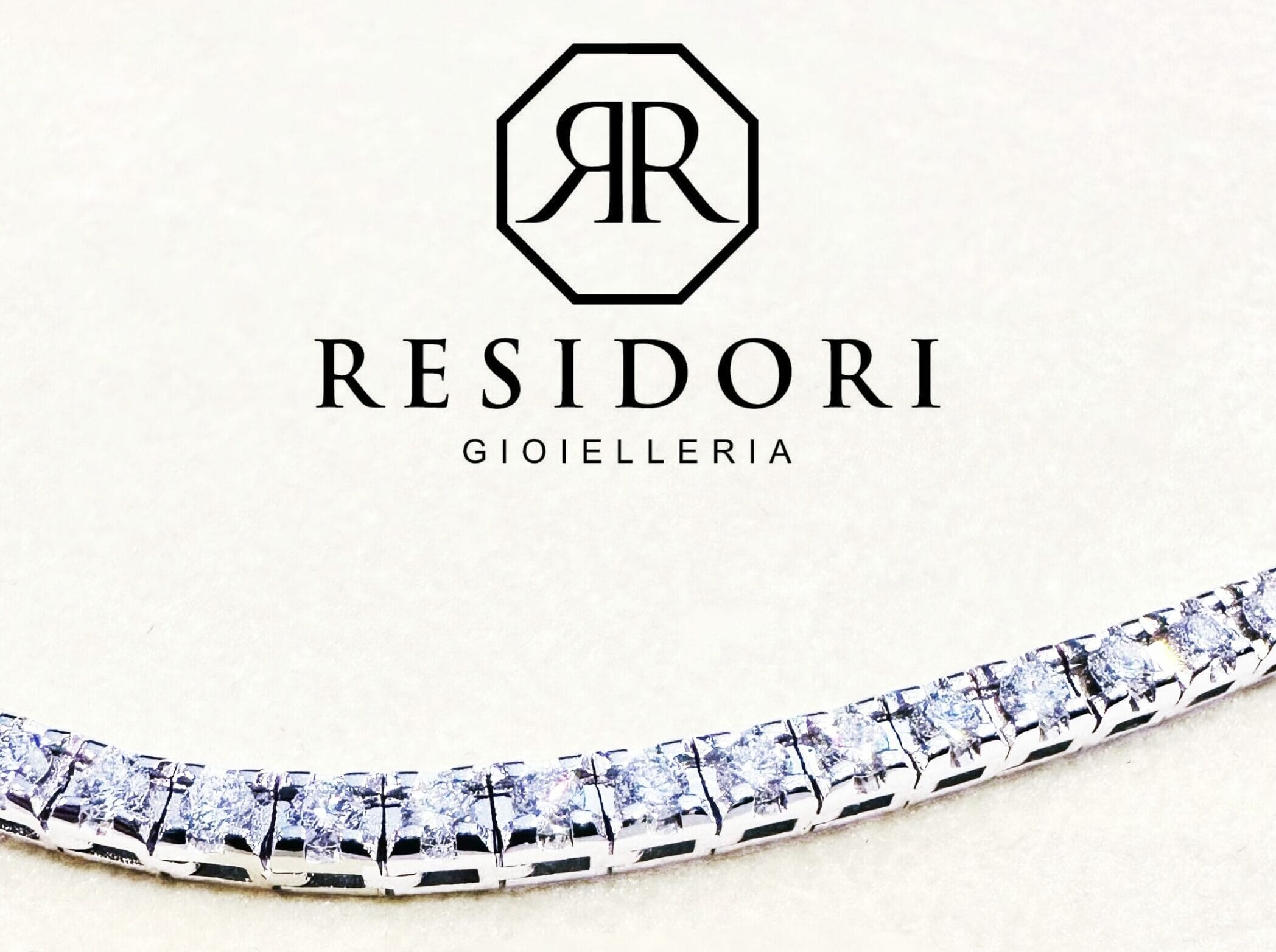Collana tennis con diamanti