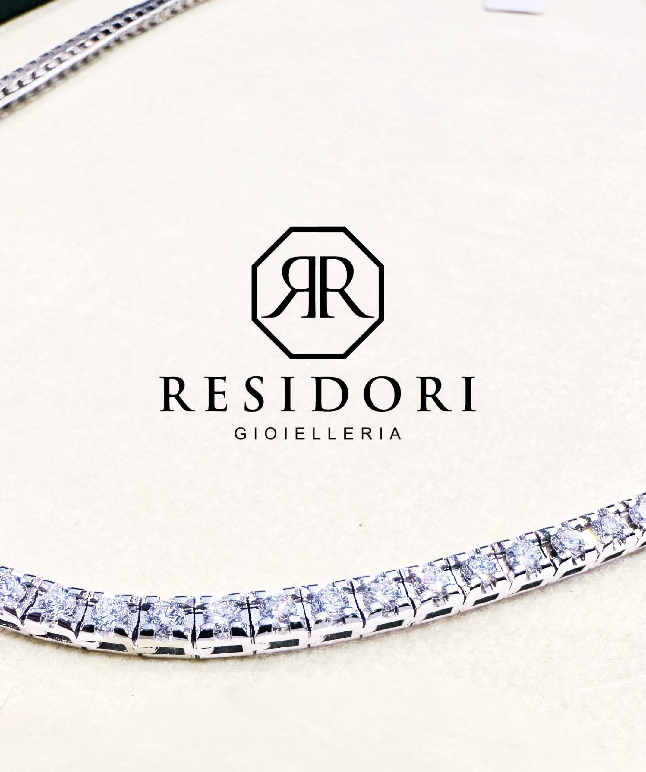 Collana tennis con diamanti