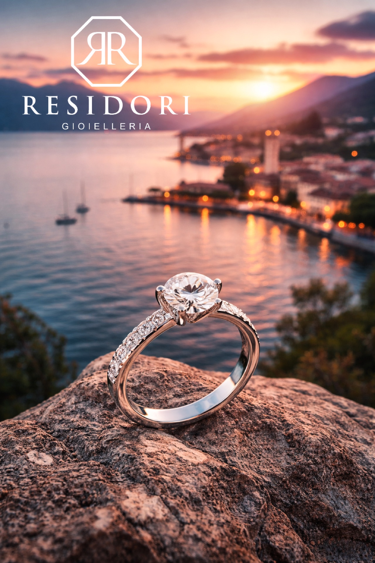 Anello diamante gioielleria tra Mantova e Lago di Garda